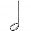 3D Stone Half Note