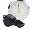 Whistle and stopwatch