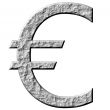 3D Stone Euro Symbol