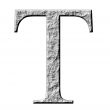 3D Stone Greek Letter Tau