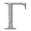 3D Stone Greek Letter Gamma