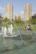 new block with fountain