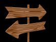 wooden signpost