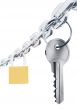 Chain key and padlock
