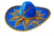 Nice blue sombrero mexicano isolated