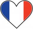 French Heart Flag