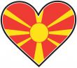 Macedonia Heart Flag