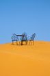 romantic place to sit on the Sahara desert