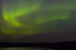 northern lights of green color