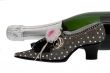 elegant lady shoe with champagne