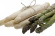 white and green asparagus