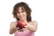 Girl with apple.