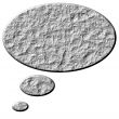 3D Stone Thought Bubble
