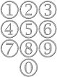 3D Stone Framed Numbers