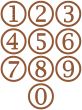Wooden Framed Numbers
