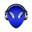 alien headphone sign