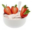 Yogurt with strawberry