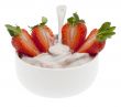 Yogurt with strawberry