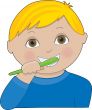 Boy Brushing Teeth