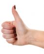 female showing ok sign