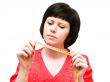 woman with centimeter