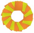 yellow and orange napkins circle isolated over white background