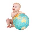 Baby and terrestrial globe