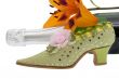 elegant lady shoe with champagne