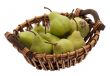 Basket with pears