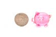 Pink piggy bank