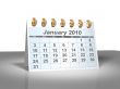 January 2010 Desktop Calendar.