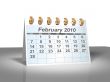February 2010 Desktop Calendar.