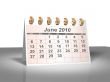 June 2010 Desktop Calendar.