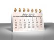 July 2010 Desktop Calendar.