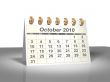 October 2010 Desktop Calendar.