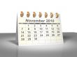 November 2010 Desktop Calendar.