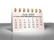 July 2009 Desktop Calendar.
