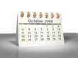 October 2009 Desktop Calendar.