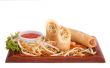 Spring roll with chilli sauce