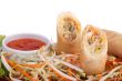 Spring roll with chilli sauce