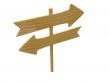 wooden signpost