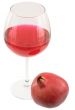 Still-life with a glass of wine and pomegranate