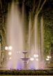 Bright fountain at night.