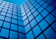 office building reflection wide