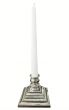 Silver Candlestick with Candle