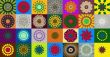 Collection of kaleidoscopic designs