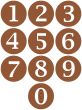 Wooden Framed Numbers