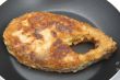 fried fish steak macro
