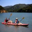 Couple kayaking