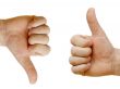 Two hands showing each other